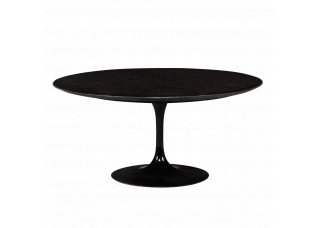 Mesa de Centro Saarinen com Tampo Mármore Preto